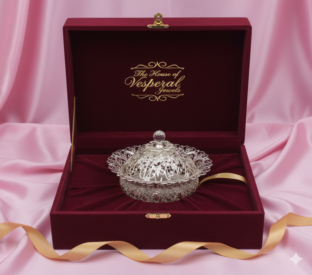 Vintage Silver Plated Table Top Basket