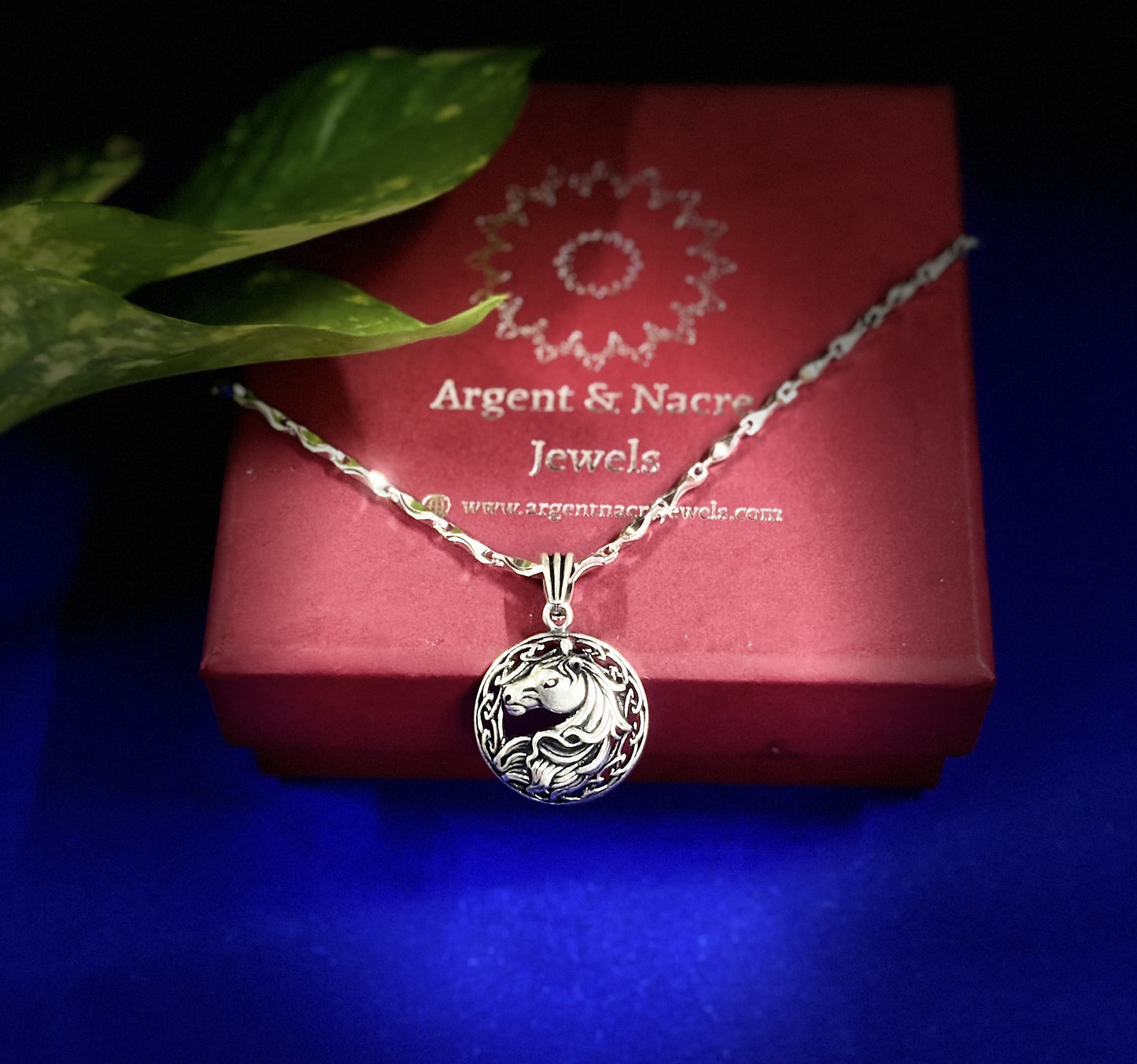 Freedom & Strength: 925 Silver Horse Pendant