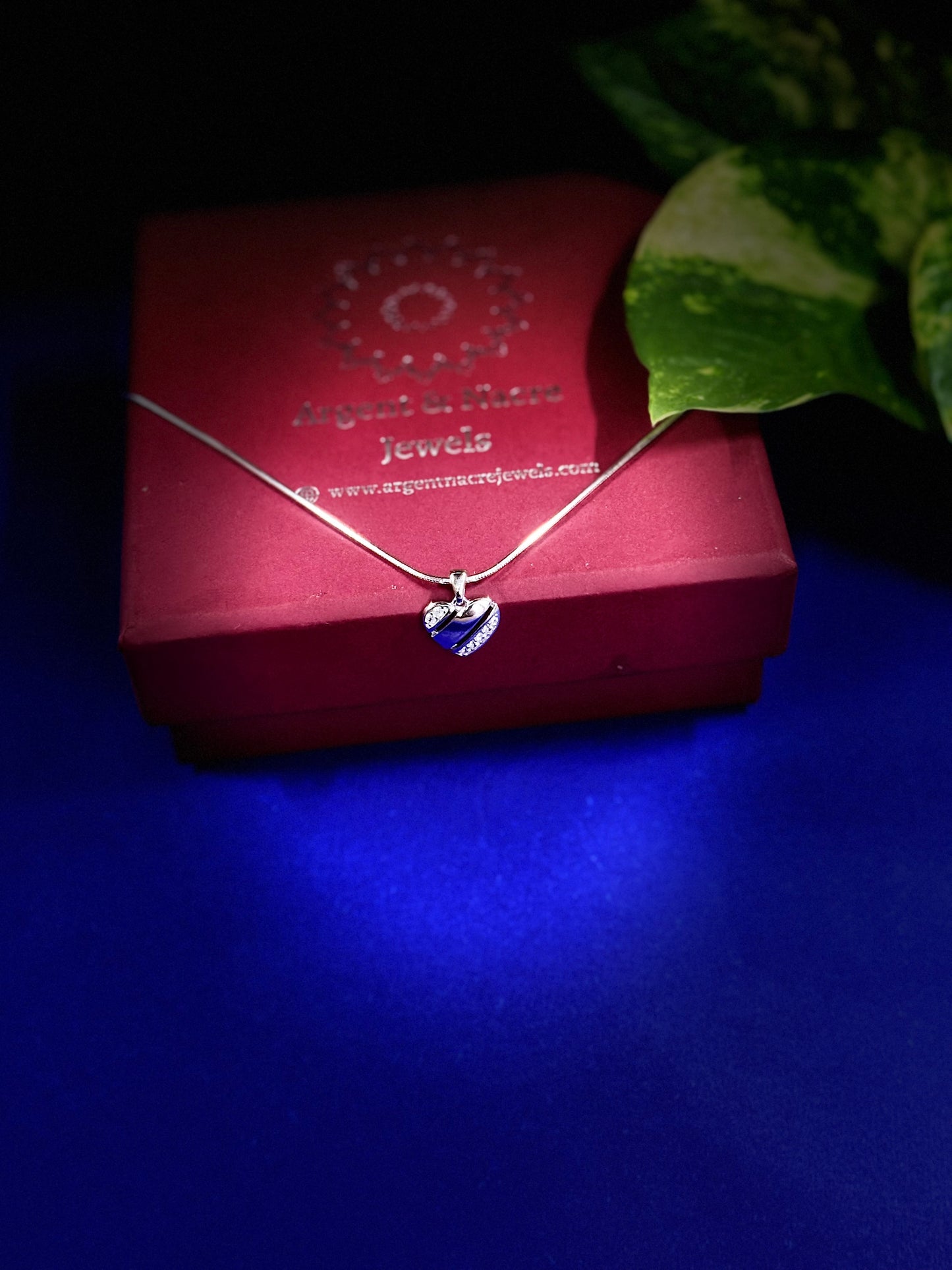 Everlasting Love: 925 Silver Heart Pendant with Chain