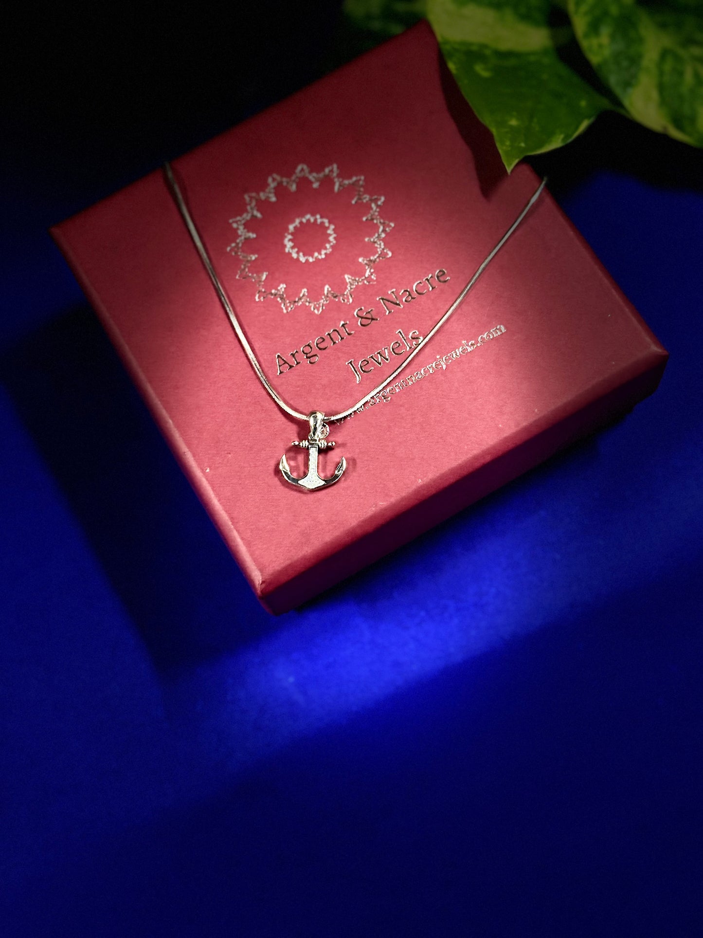 Symbol of Hope: 925 Silver Anchor Pendant with Chain