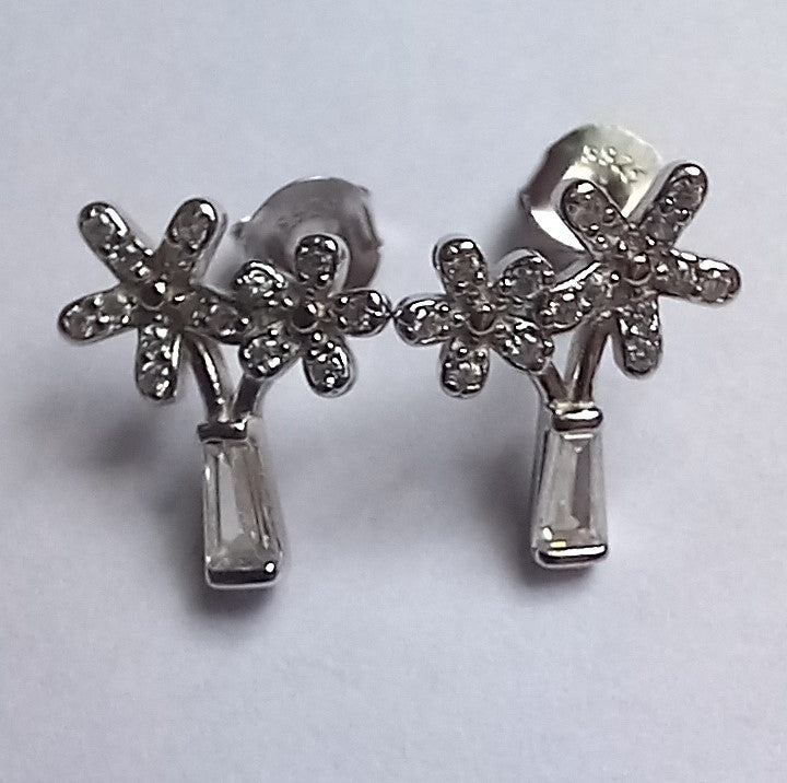 925 Silver - Flower Earring