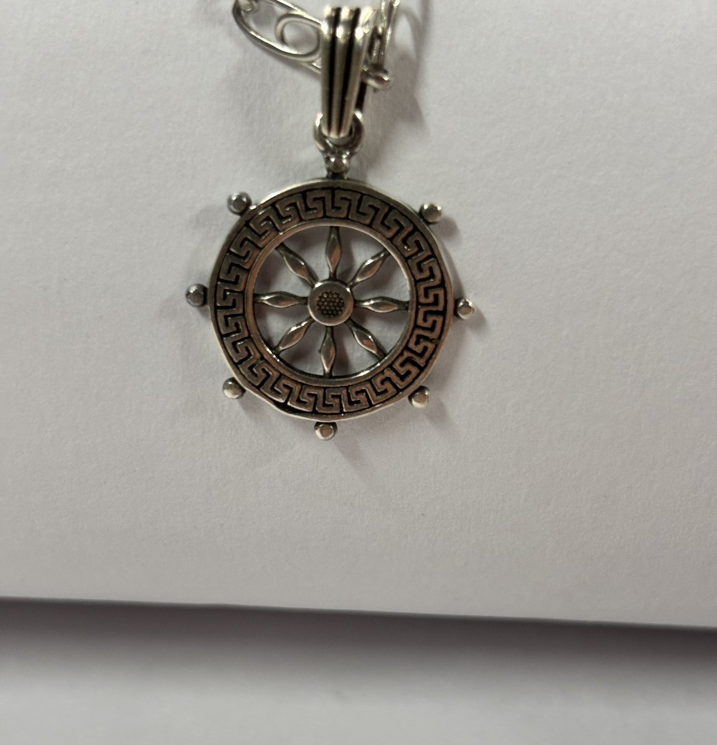 Navigate Your Path: Silver Circle Of Life Pendent for Him