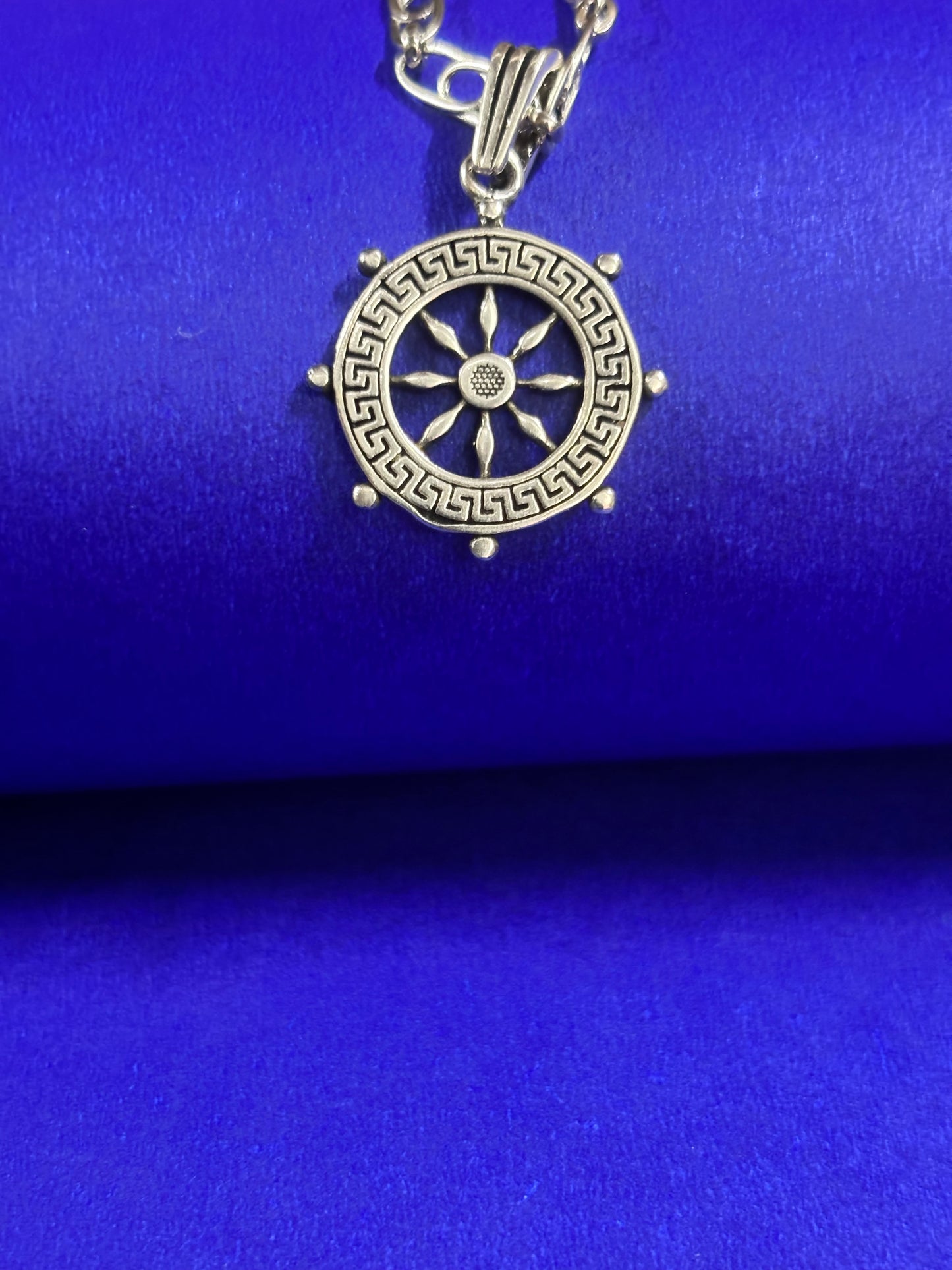 Navigate Your Path: Silver Circle Of Life Pendent for Him