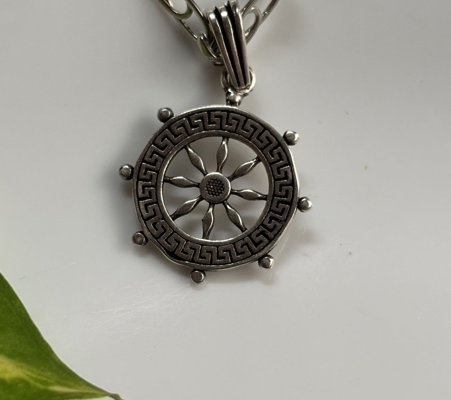 Navigate Your Path: Silver Circle Of Life Pendent for Him