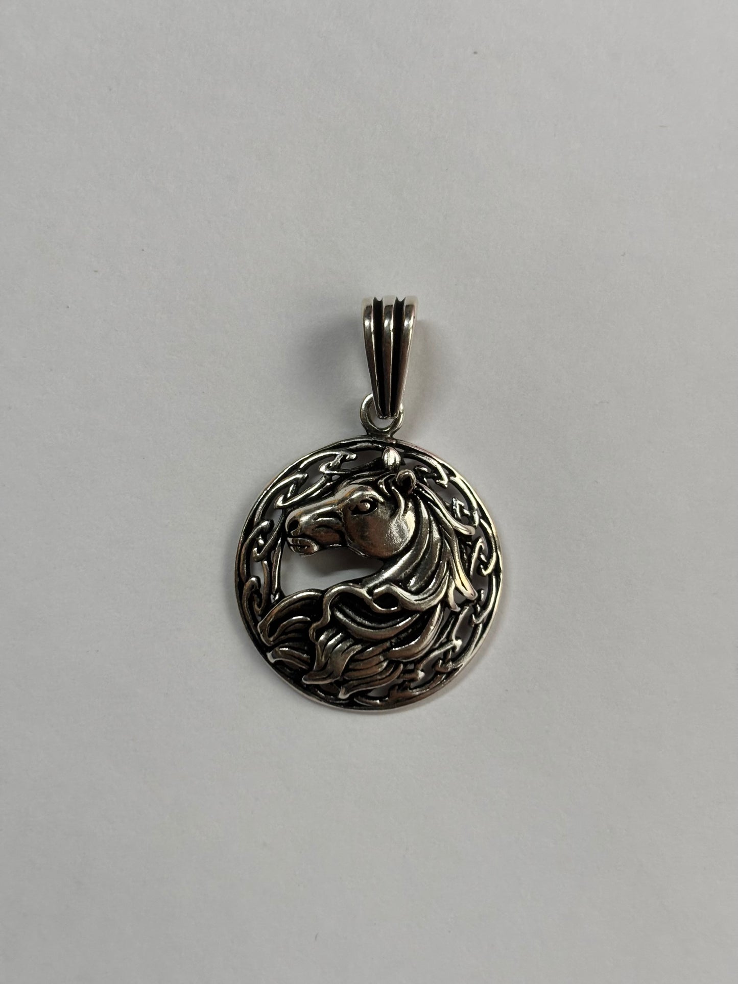Freedom & Strength: 925 Silver Horse Pendant