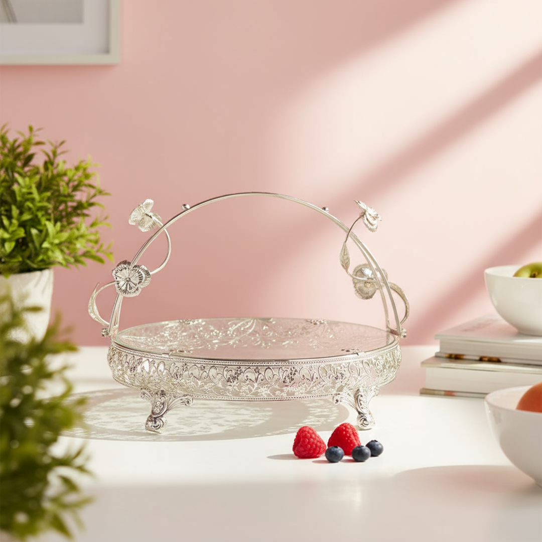 Silver-Plated Fruit Decor