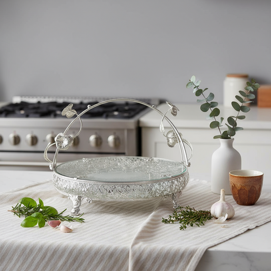 Silver-Plated Fruit Decor