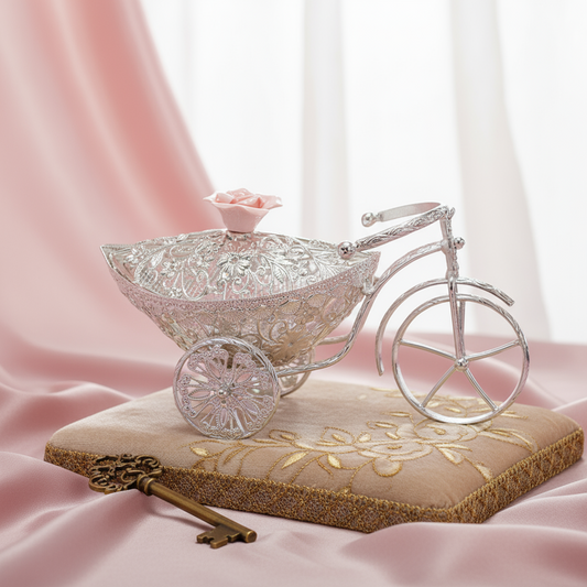 Silver Plated Home decor Cycle