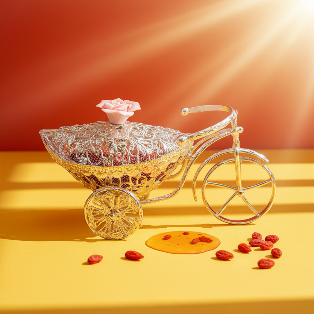 Silver Plated Home decor Cycle