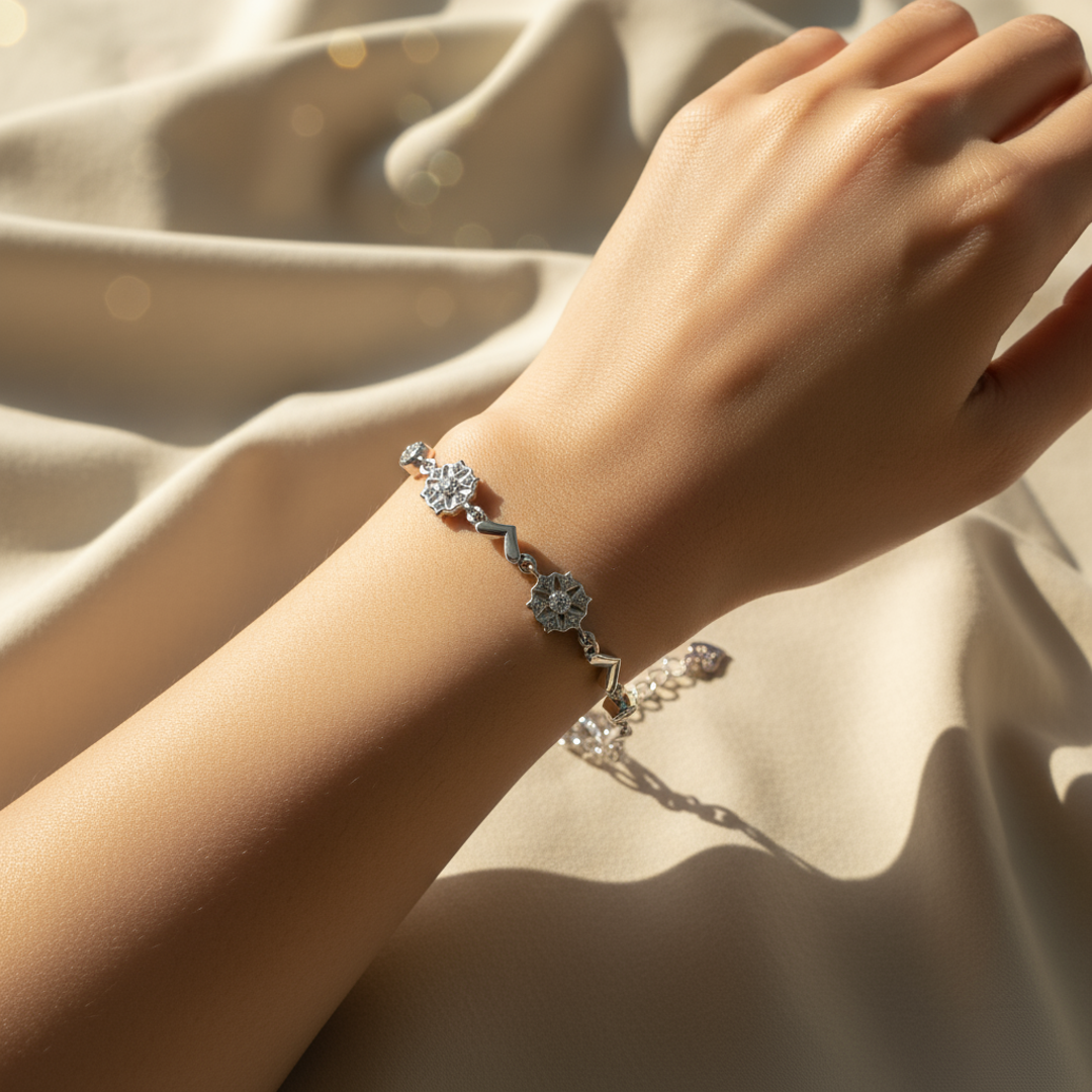 Everlasting Love: 925 Silver Bracelet